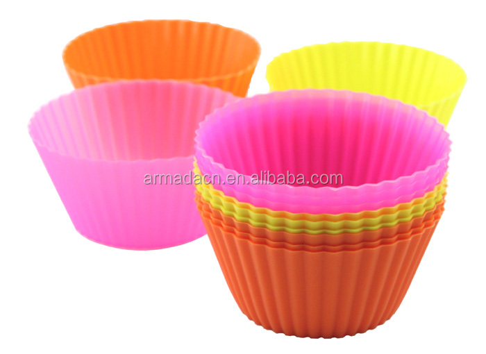 Multi-function Eco-friendly Round shape silicone cake decorating molds