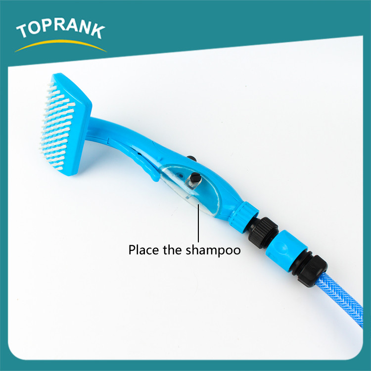 nuovo disegno abs pet grooming bagno spazzola lavaggio doccia per cani con shampoo