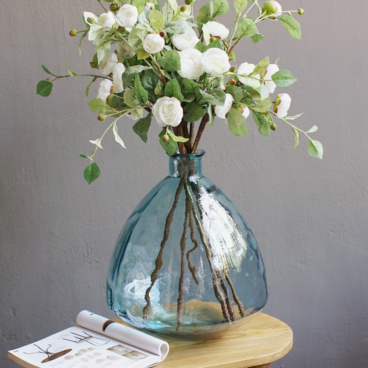 Light Blue Luxury Desktop Acrylic Flower Vase Wholesale Buy Home