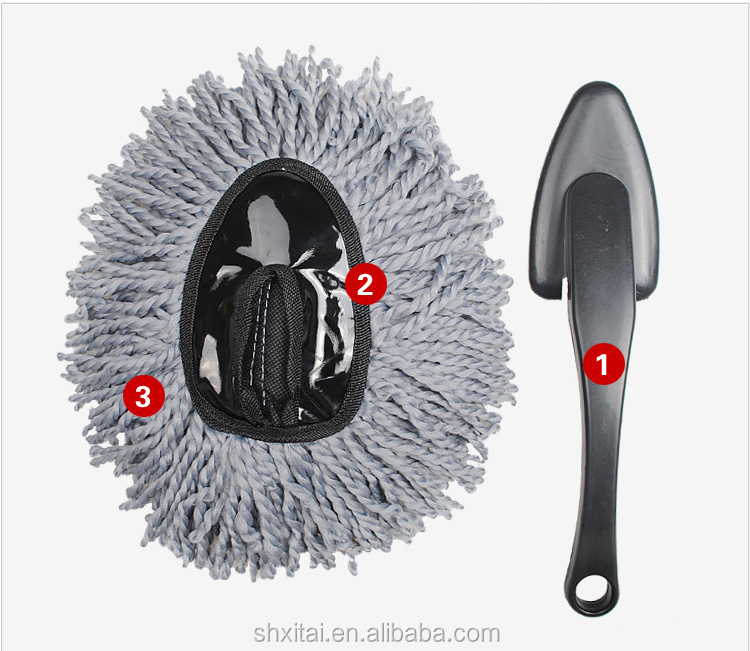 High quality car cleaning kits microfiber car wash brush with long and short handle