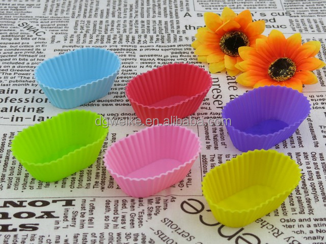 Colorful Silicone Cup Bakeware for cake decorating