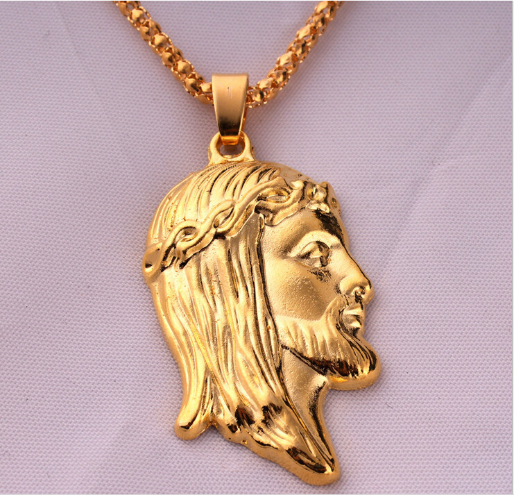 Street Style Religion Gold Jesus Piece Pendant - Buy Gold Jesus Piece 