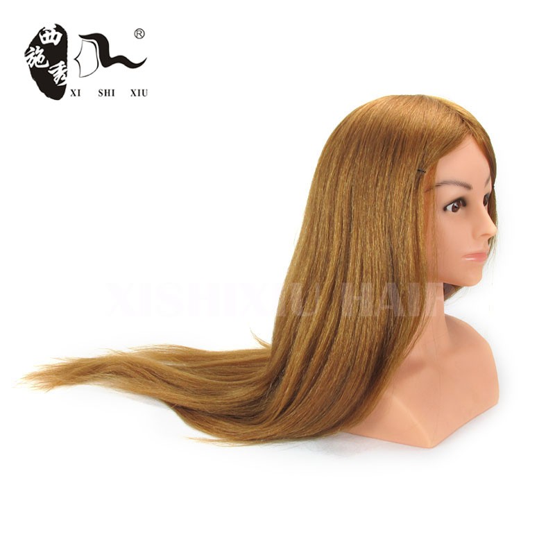 Training Head With Shoulders plastic Mannequin Head With Hair Salon Equiment Mannequin Heads
