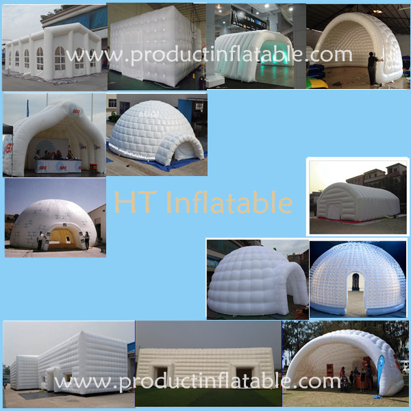 広告インフレータブル白いドーム型テント、 インフレータブルテントイグルー、 インフレータブルテントledが付いている仕入れ・メーカー・工場