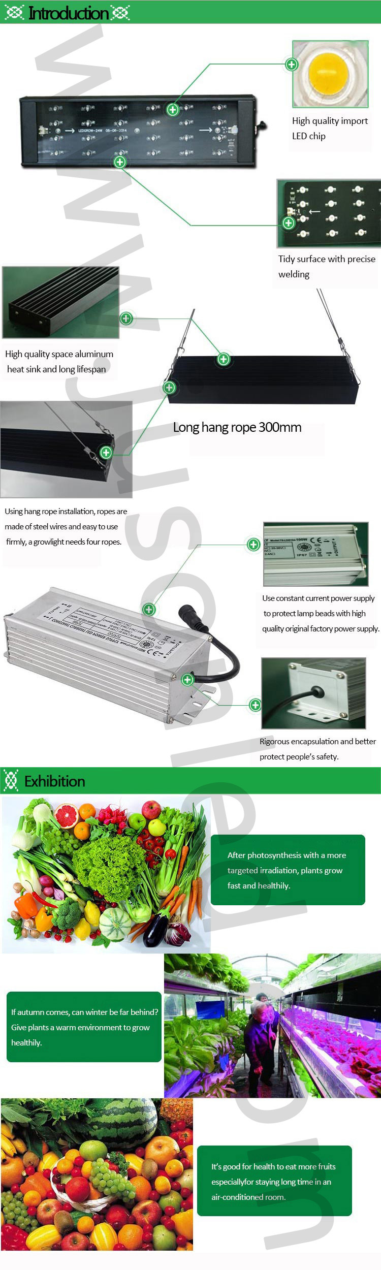 Ledパネルはライトを育てるpf-1x-48wキノコとレタス温室用仕入れ・メーカー・工場