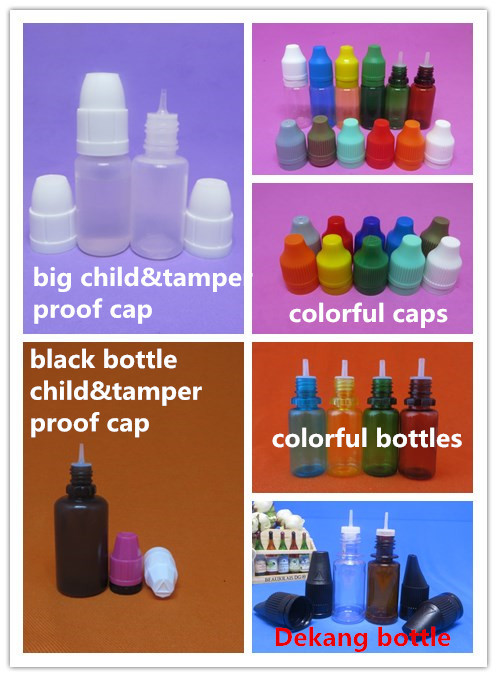 colorful bottles and caps