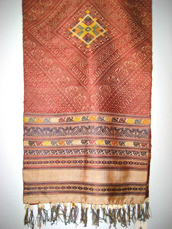 Laos Silk Scarf / Shawl Red Buy Laos Silk Scarf,100 Silk,Hand