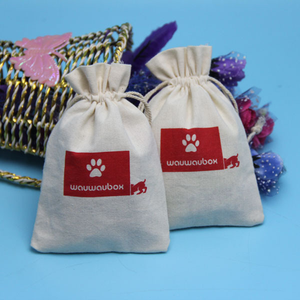 various stylish eco-friendly custom printed cotton bags drawstring cotton fabric pouch for jewelry