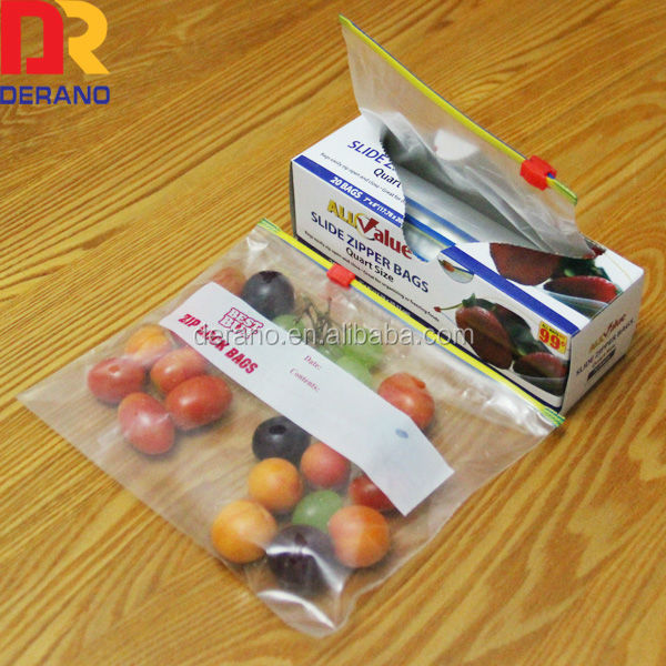 ldpe slider zipper bag,resealable bag,reclosable bag