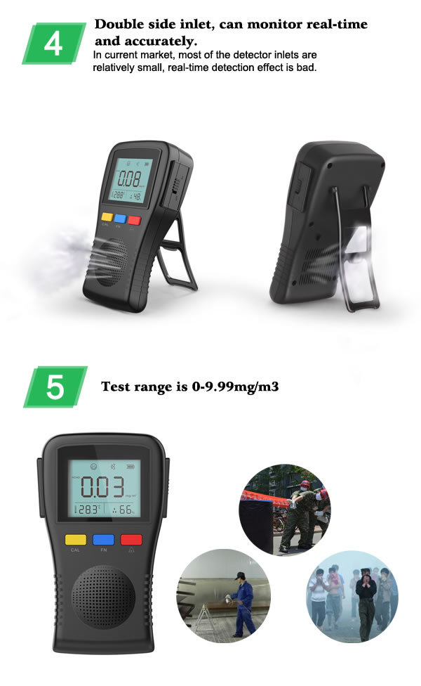 家庭での使用とpm2.5付きテスターテスターホルムアルデヒドの温度と湿度の表示問屋・仕入れ・卸・卸売り