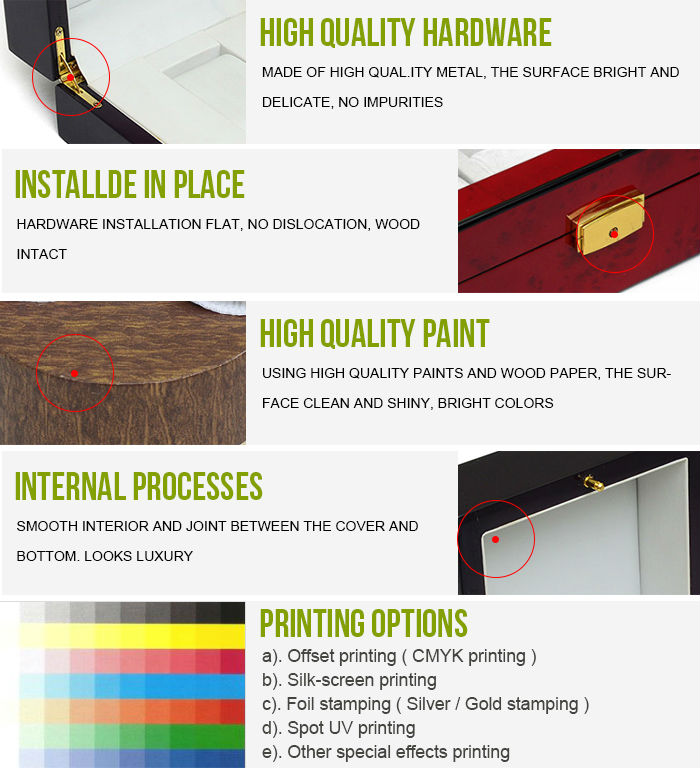 2014 Hot Sales Top Quality Wooden Red Wine Packaging Boxes