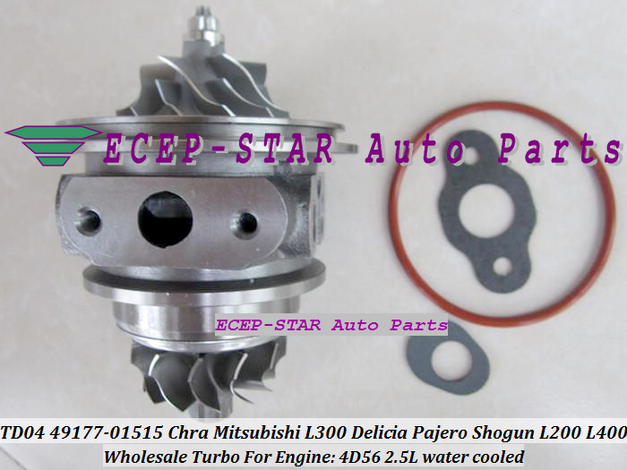 TD04 49177-01515 CHRA Cartridge Turbocharger Mitsubishi L300 4WD Delicia Pajero Shogun L200 L400 2.5L 4D56 water cooled