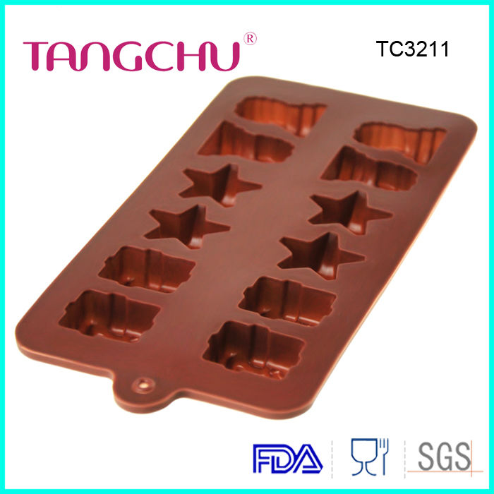 Triangle chocolate jelly silicone cake decorating moulds