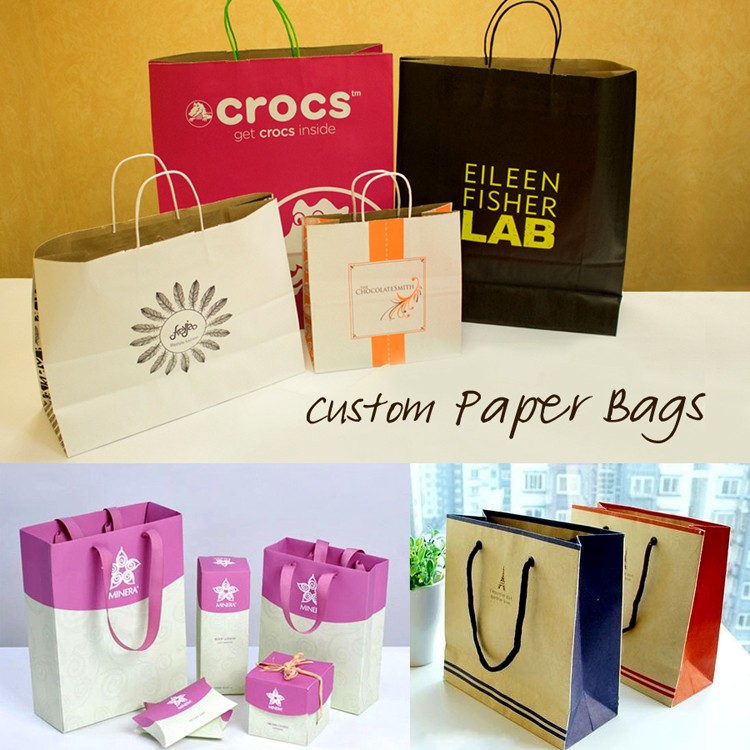 wholesale shopping paper bag custom popular gift