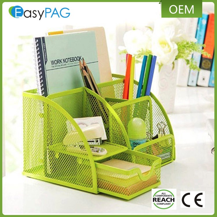 Wholesale Fancy Magnetic Metal Mesh Office Desk Accessories