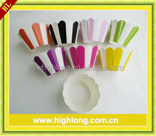 different colour Stripe Cupcake decoration cupcake Wrappers