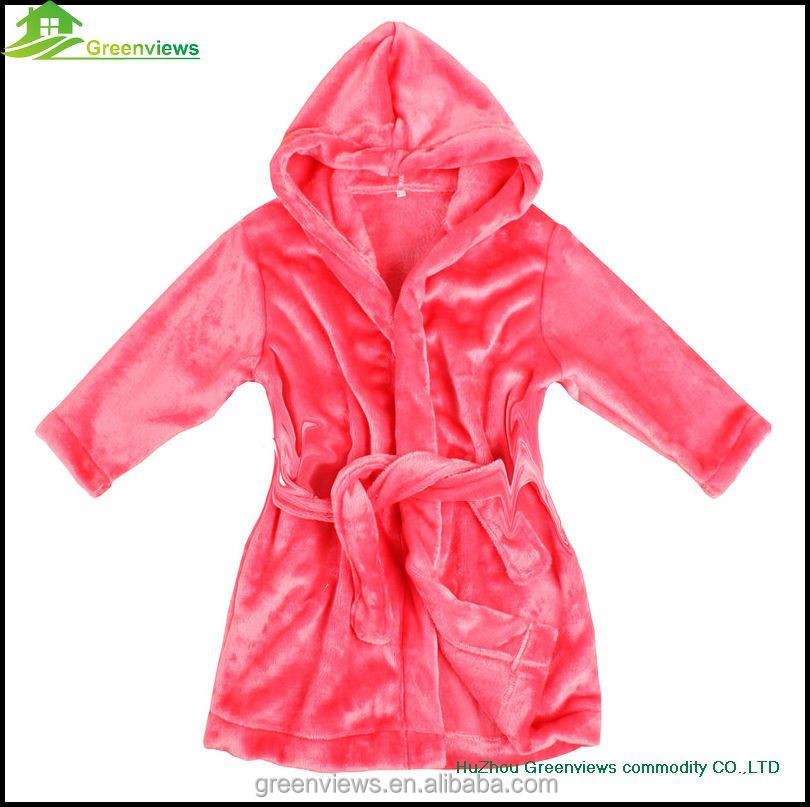 Boys Girls Bathropes Robes,Polyester Hooded Robe Kids Nightwear Kids Disposable Robes Spa