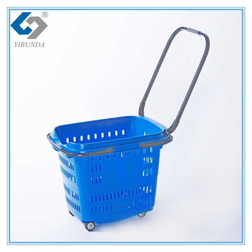 Customize Supermarket Plastic Rolling Baskets For Sale Buy