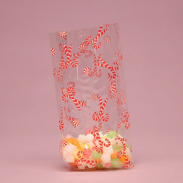 triangle shape custom printed transparent candy opp bag packing