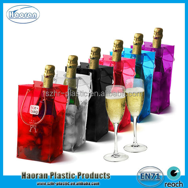 明確なポリ塩化ビニールファッションデザインワインのプロモーションのためにプラスチック製のアイスバッグ仕入れ・メーカー・工場