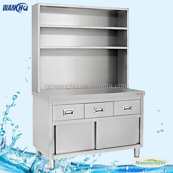 Restaurant Kitchen Bubble Tea Bar Drawers Cabinet In Singapore