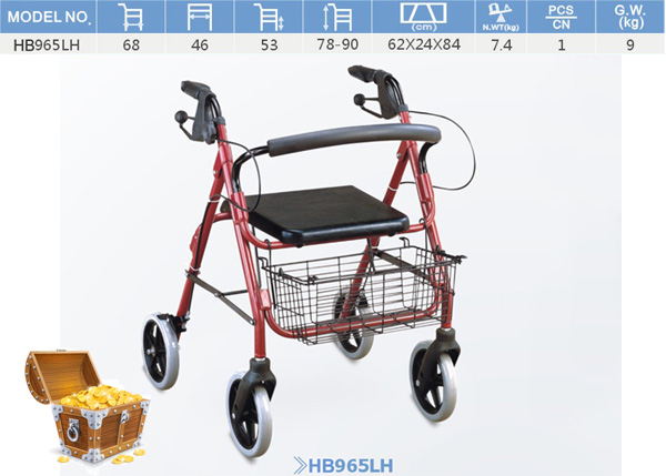 CE ISO FDA certificate Deluxe Rollators/rollator walker/ walker rollator