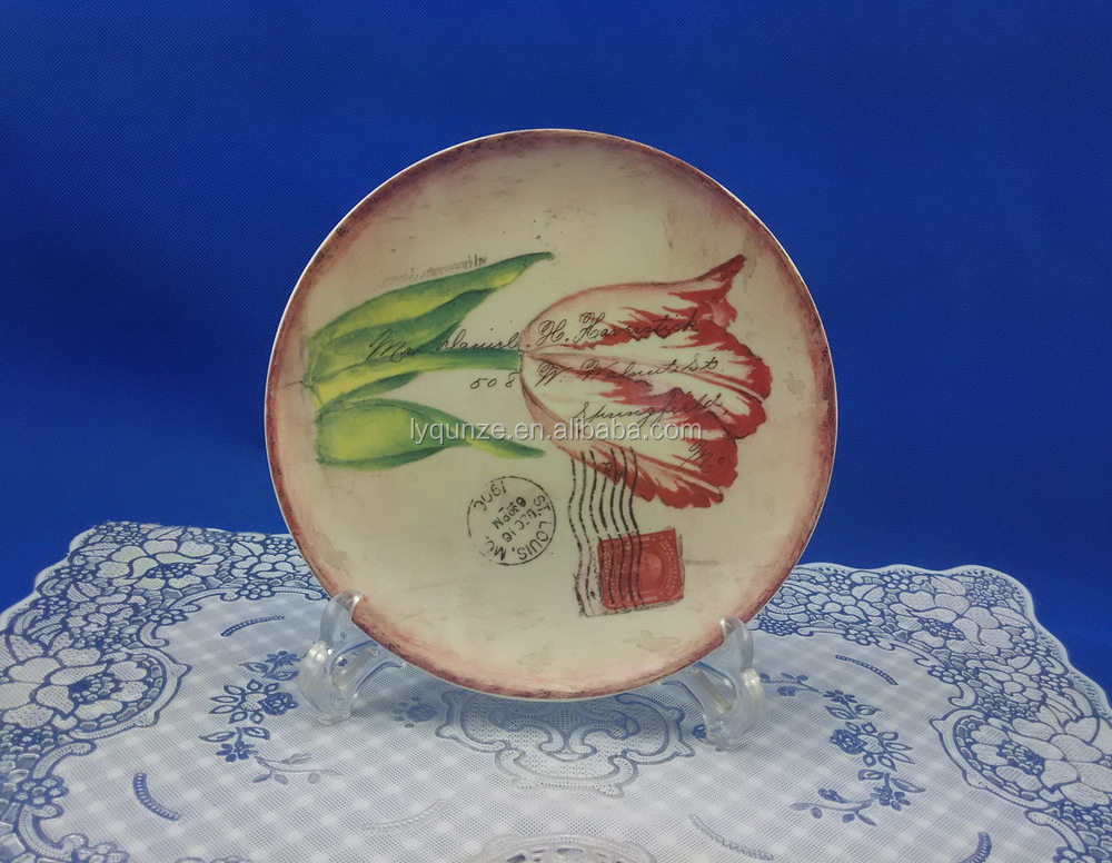 Ceramic Decorative Hanging Wall Plates Wholesale / Decorative Porcelain