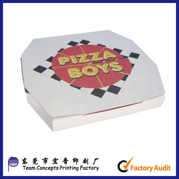 custom recycle paper full color logo pizza box
