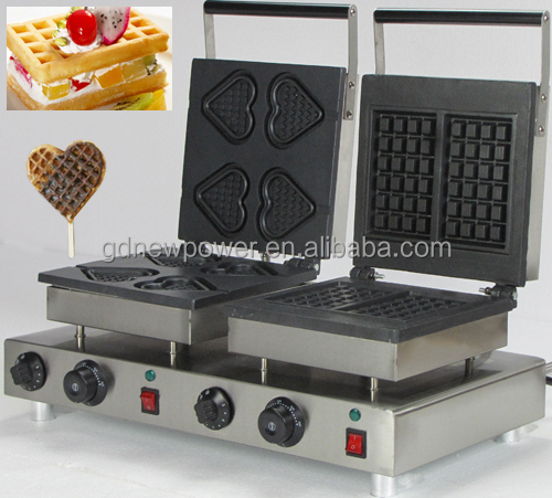 2014 automatic double head waffle stick maker for factory manufacturing with stainless steel covering