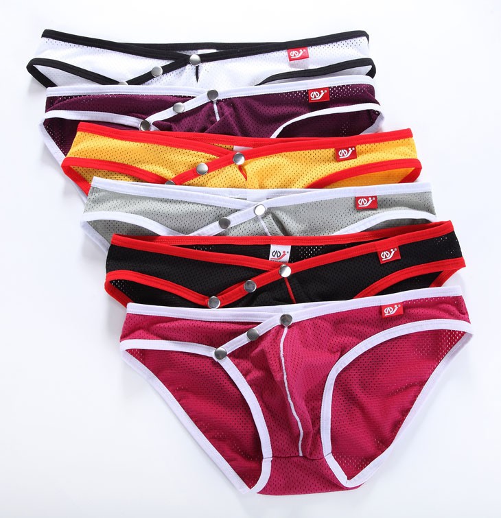 Manocean brand andrew christian underwear men MultiColors sexy low-rise nylon solid seamless men\'s briefs (17)