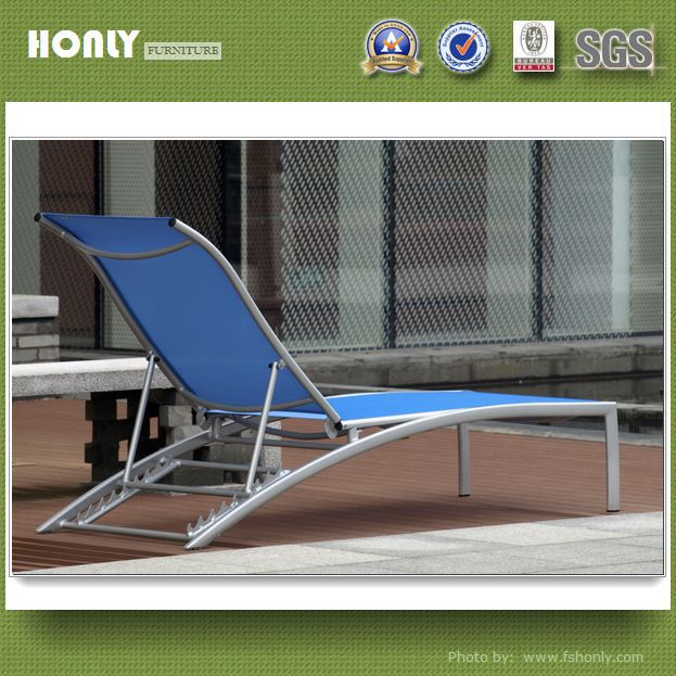 Aluminum outdoor beach sunbed