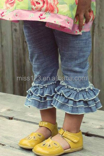 ファッションの子供のジーンズのズボン、 フリルデニムパンツの子供たちの高品質仕入れ・メーカー・工場