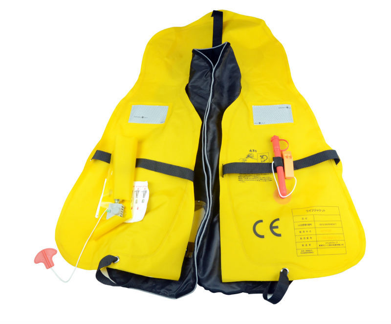 CE認証済み 海用 釣り用 救命胴衣 赤+黒 フリーサイズライフジャケット問屋・仕入れ・卸・卸売り