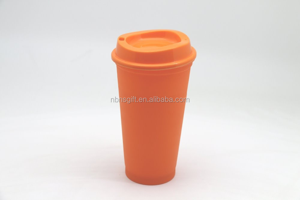 新しいプロモーション16オンス単一の壁コーヒーカップ、 resuableプラスチックコーヒーマグ、 スターバックスのプラスチックコーヒーカップモデル仕入れ・メーカー・工場