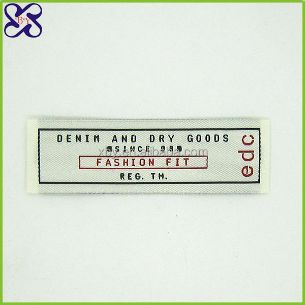 Cotton Filled Wholesale Custom Garment Woven Labels