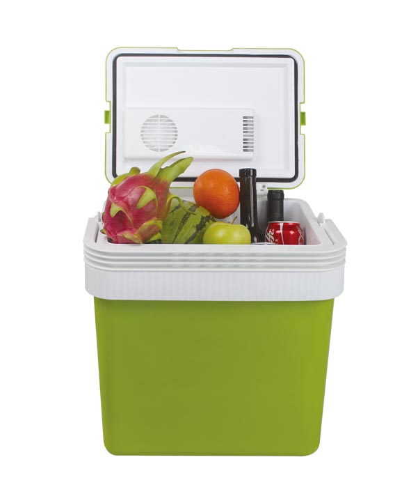 Aq-24l緑ポータブルクーラーとウォーマーミニ冷蔵庫クーラーボックス自動冷蔵庫問屋・仕入れ・卸・卸売り