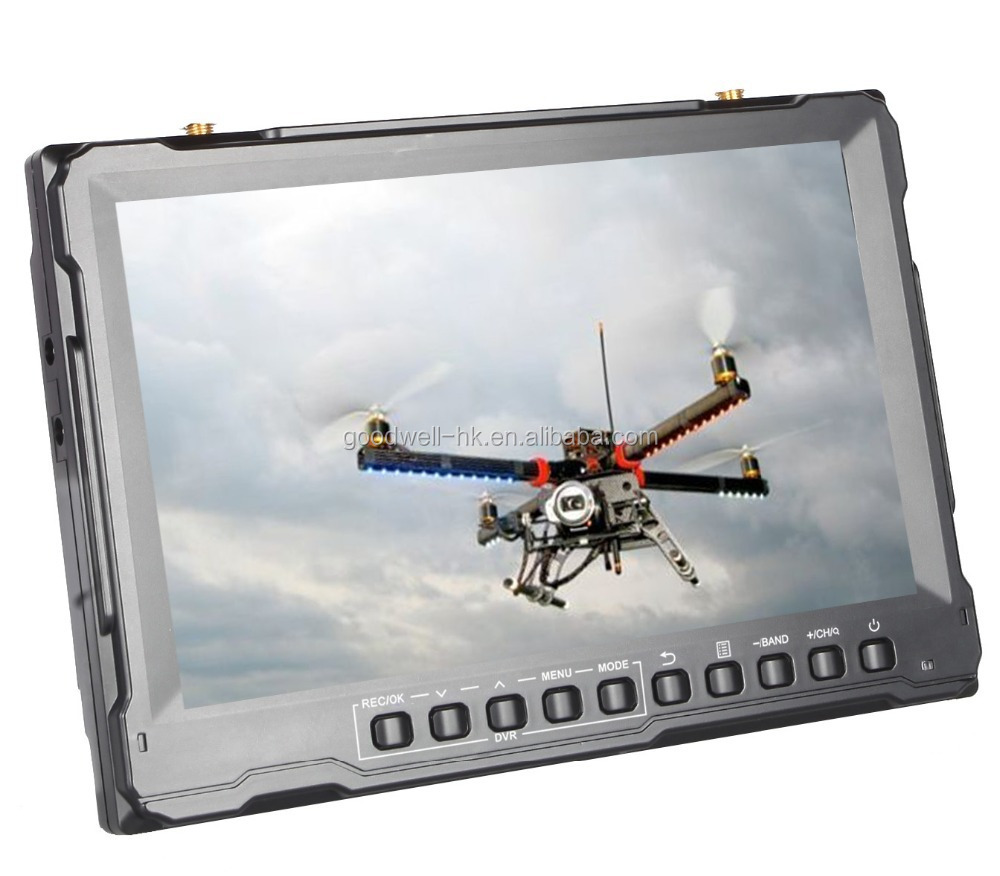 Drone with camera screen viewer