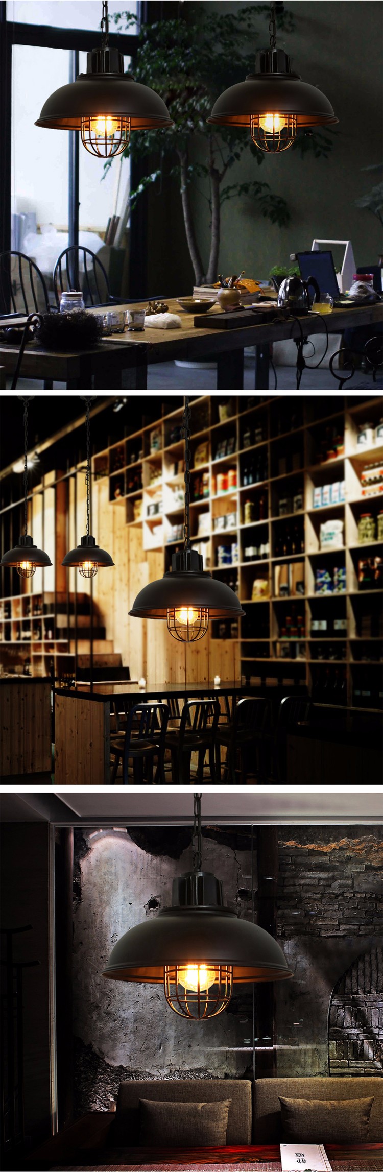 Antieke zoek industriële ontwerp hanglamp kroonluchter voor ...