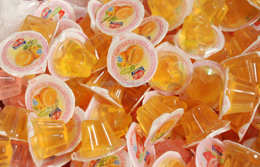 Custom Flavour Apple/Strawberry/Orange/Banana Fruit Jelly Pudding