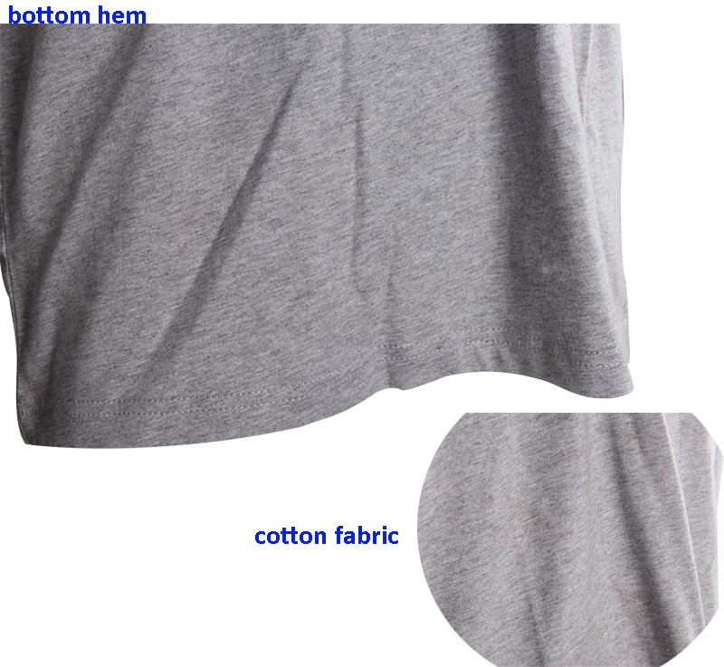 2016シルケット綿のグレーのプリントt- シャツ仕入れ・メーカー・工場