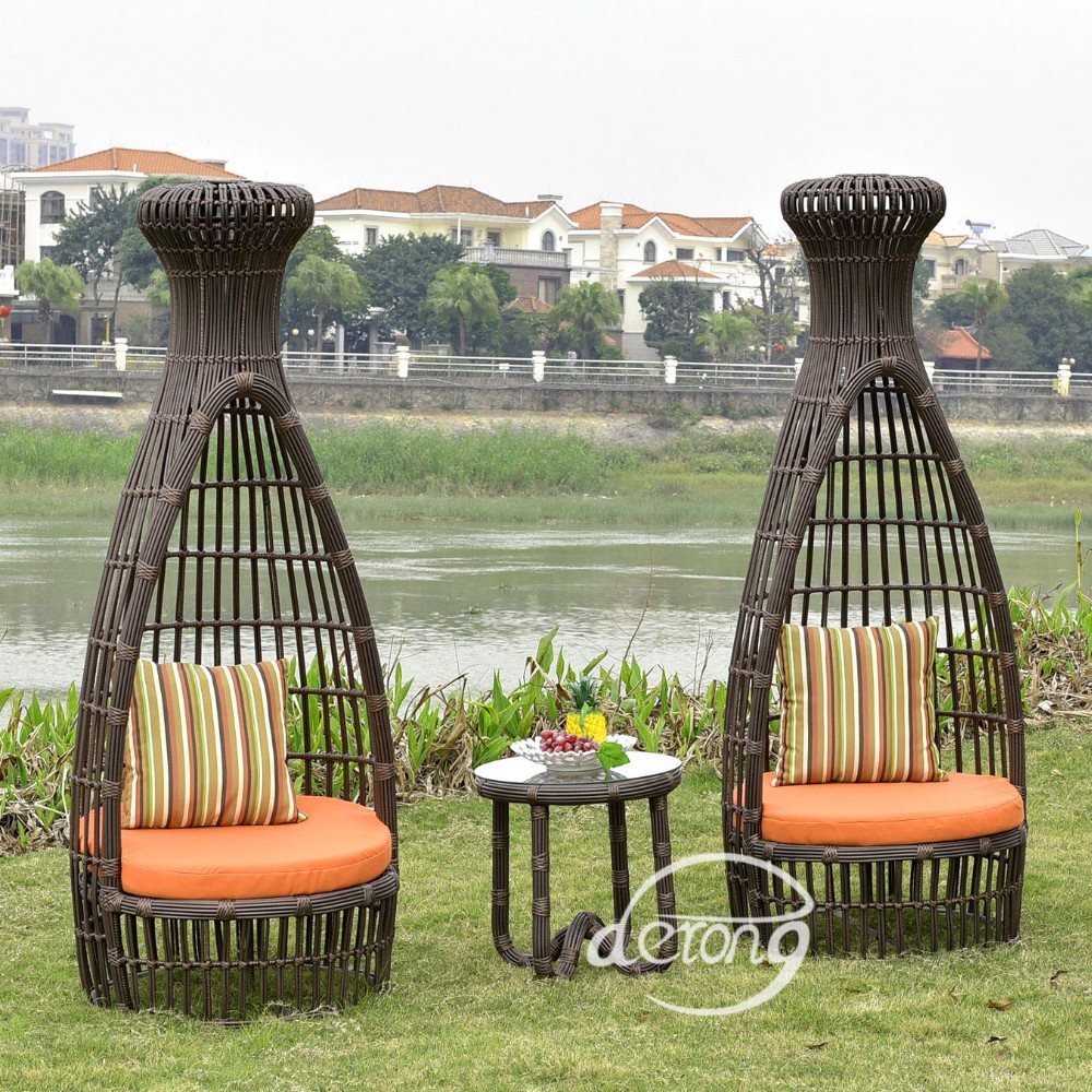 Tropical Hotel Village Patio Stylish Chairs Outdoor Pe Rattan