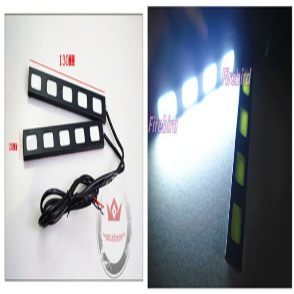 5SMD COB LEDデイライト/ディライト COB LED 面発光 タイプ汎用スティックライトブラック/シルバー スポットライト/DRL ホワイト 12V用 2個セット問屋・仕入れ・卸・卸売り