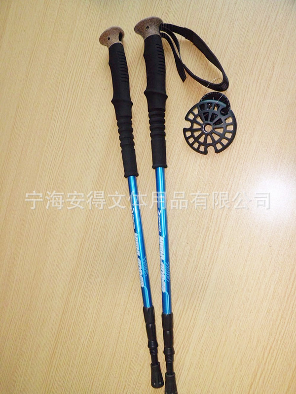 の供給3コルクeva迷彩ハイキングトレッキングポールハンドルアルミ杖7075工場卸売問屋・仕入れ・卸・卸売り