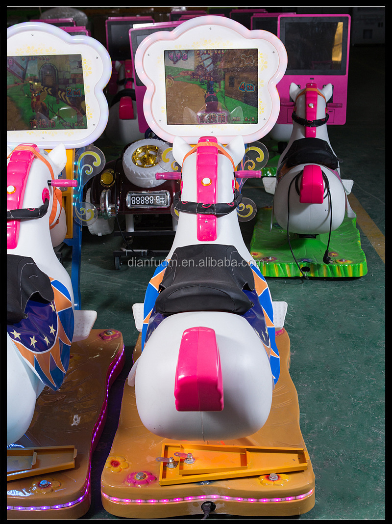熱い- 販売の子供のコインランドリーゲーム/df-k002競馬ゲーム機の中国における問屋・仕入れ・卸・卸売り