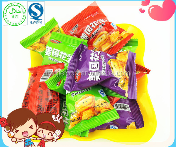 Variety of Flavors Fried Peanut Snack