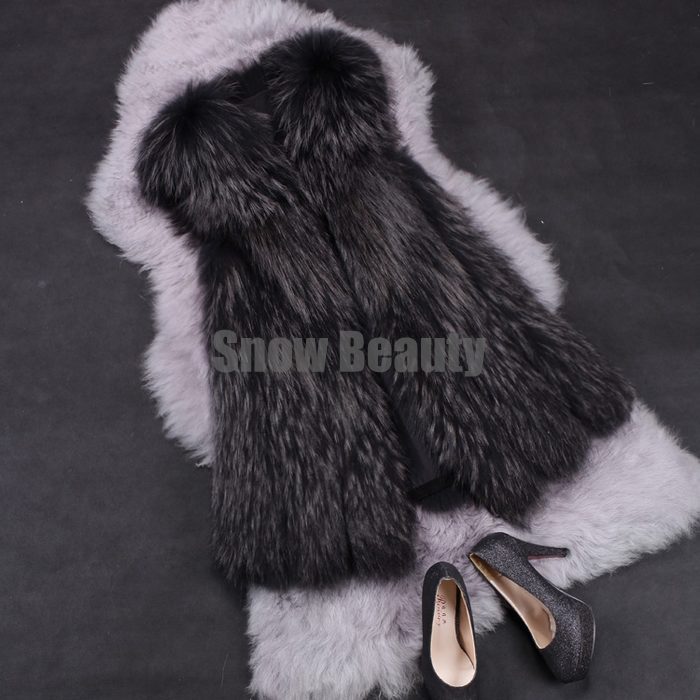 luxury raccoon fur vest middle long women (9).jpg