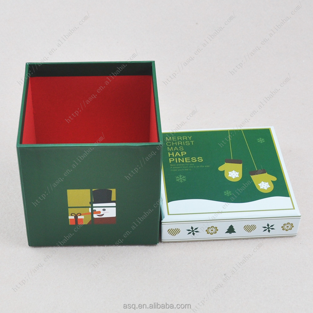 2015 hotsale custom made recycled christmas gift paper box