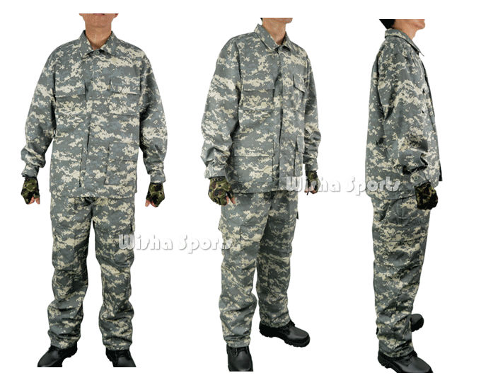 軍服bduacu迷彩柄陸軍戦闘スタイル古典的なバージョンでacucamo軍服問屋・仕入れ・卸・卸売り