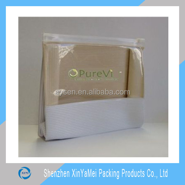 pvc pouch with colorful printing cards insert