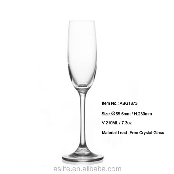 ASG1008-220ml 8oz Attend HK Autumn Fair!No Lead Crystal Champagne Glass Coupes Wholesale Prices!Wholesale Champagne Glasses Size